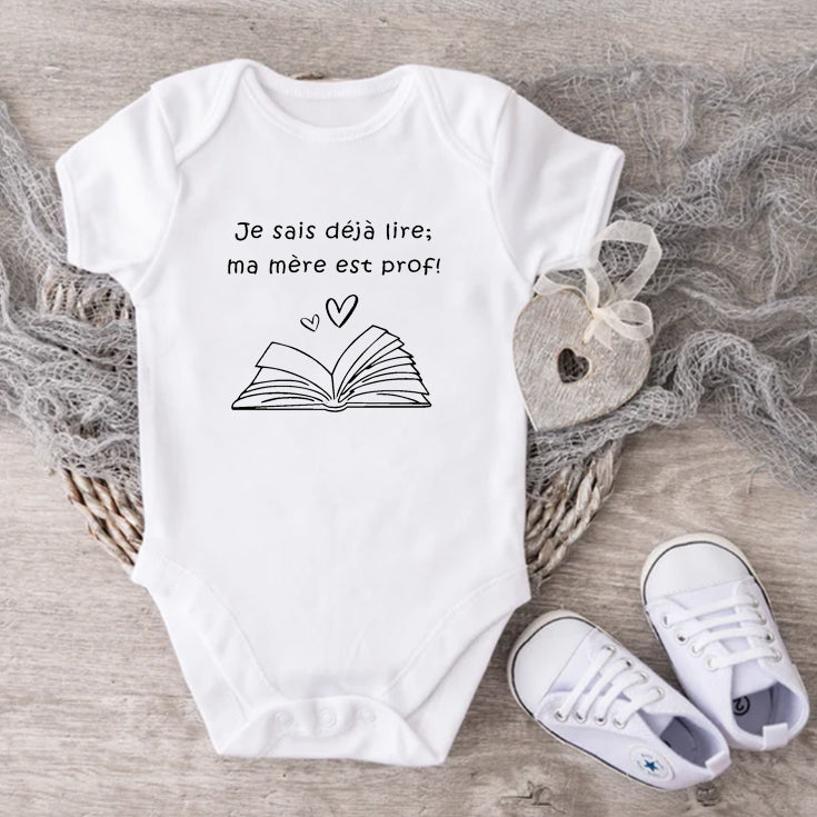 Cache-couche pour bébé - Maman prof - Je sais lire (livre)