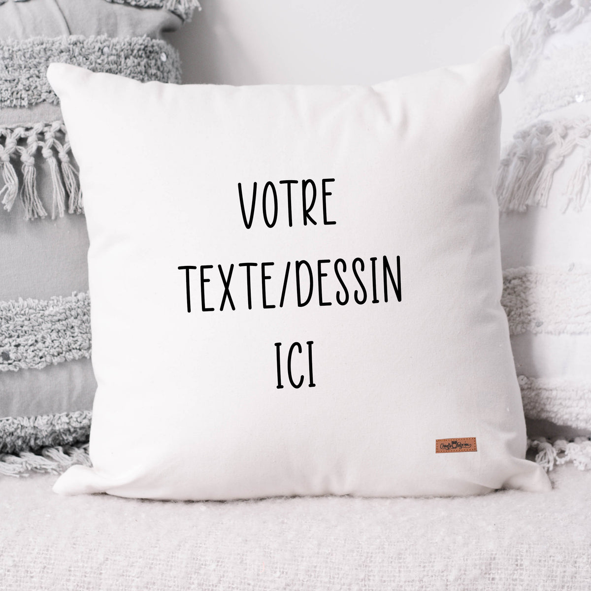 Coussin - Carré - VOTRE TEXTE/DESSIN