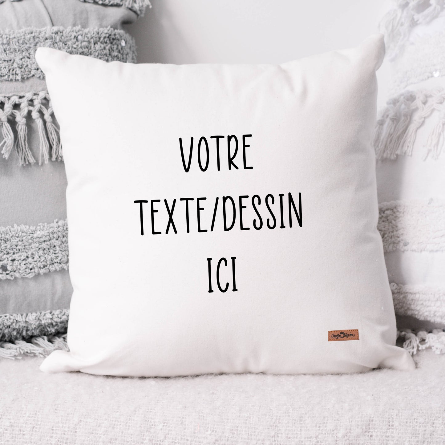 Coussin - Carré - VOTRE TEXTE/DESSIN