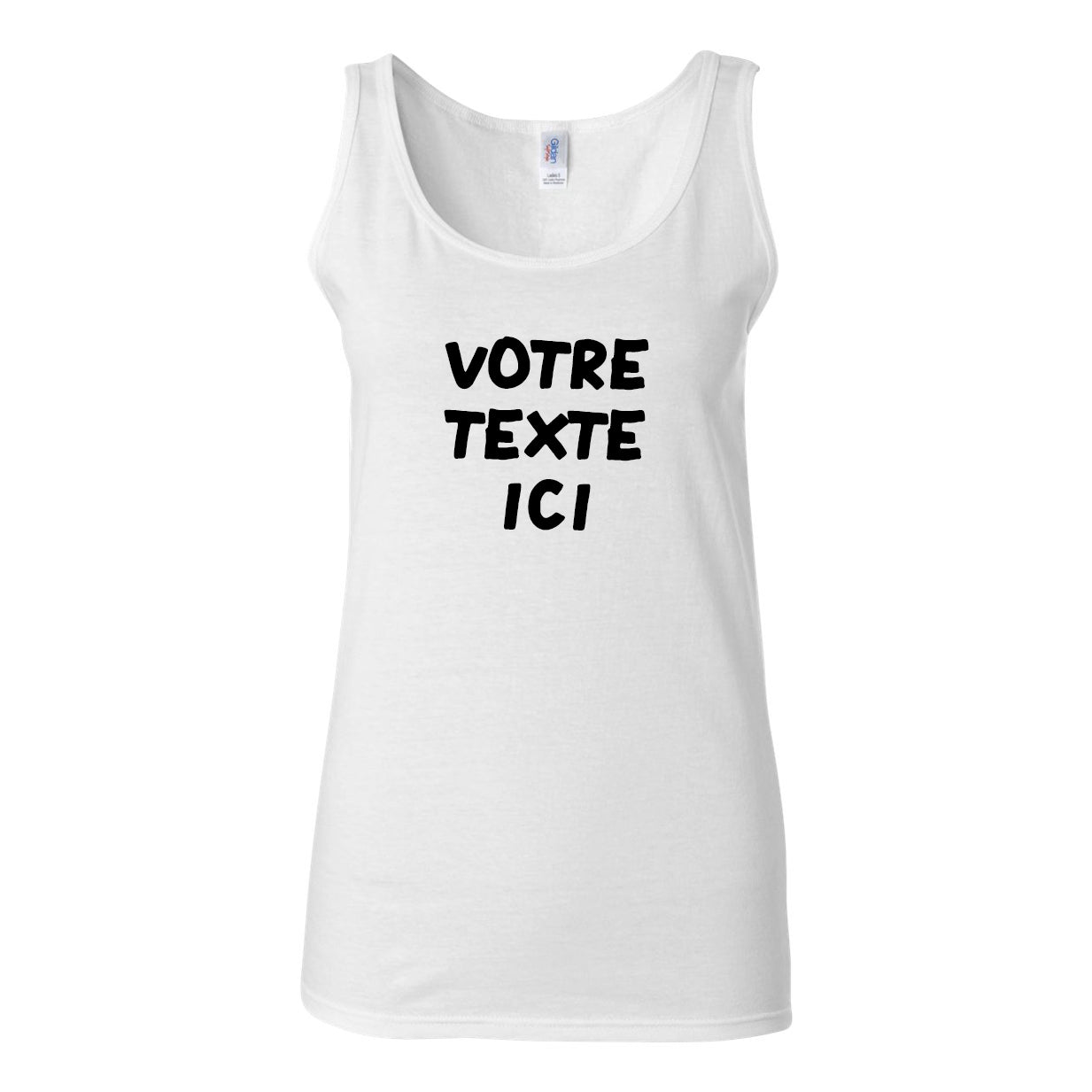 Camisole - Tank - FEMME - GILDAN - TEXTE/DESSIN au choix