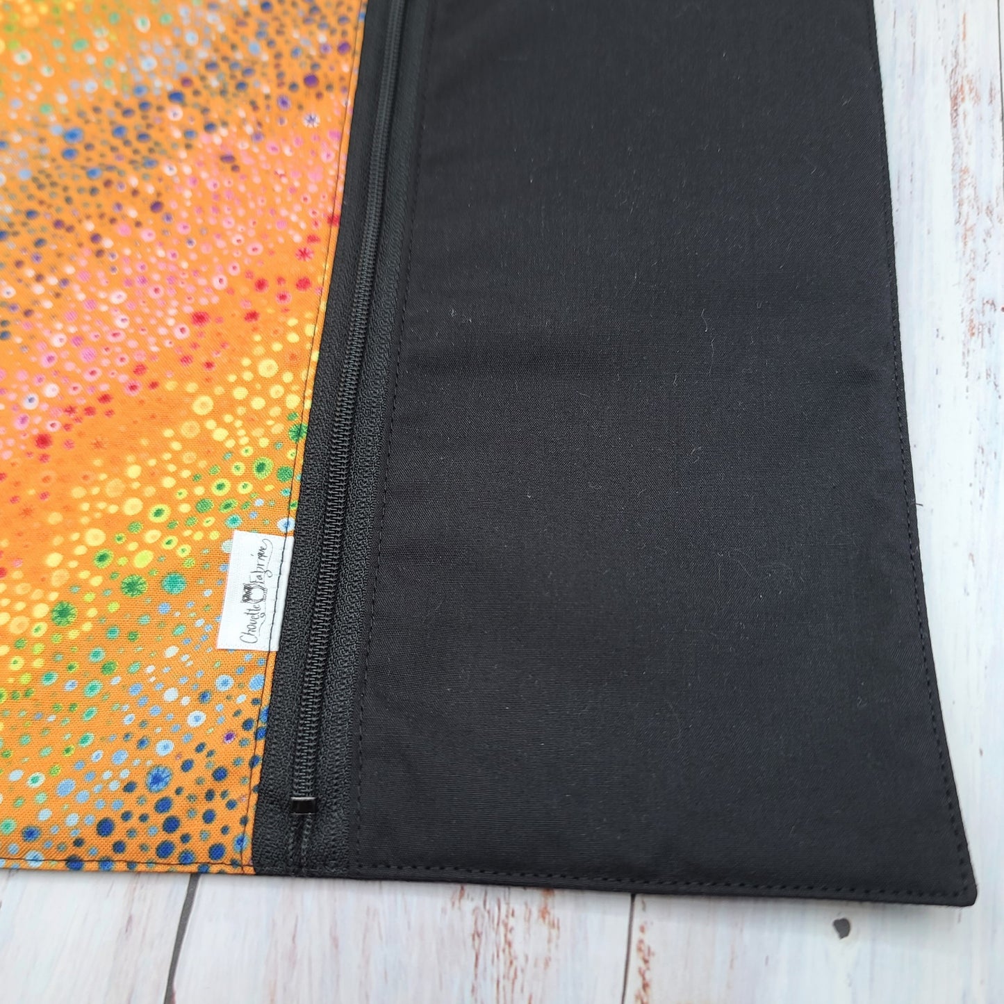Napperon personnalise (Couleur d'impression au choix) - Bulles multi couleurs - Pochette noire