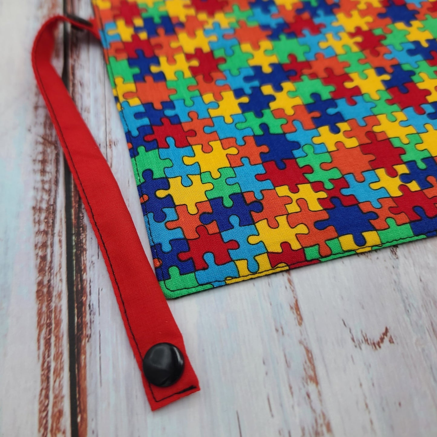 Napperon personnalisé (Couleur d'impression au choix) - Casse-tête - Pochette rouge