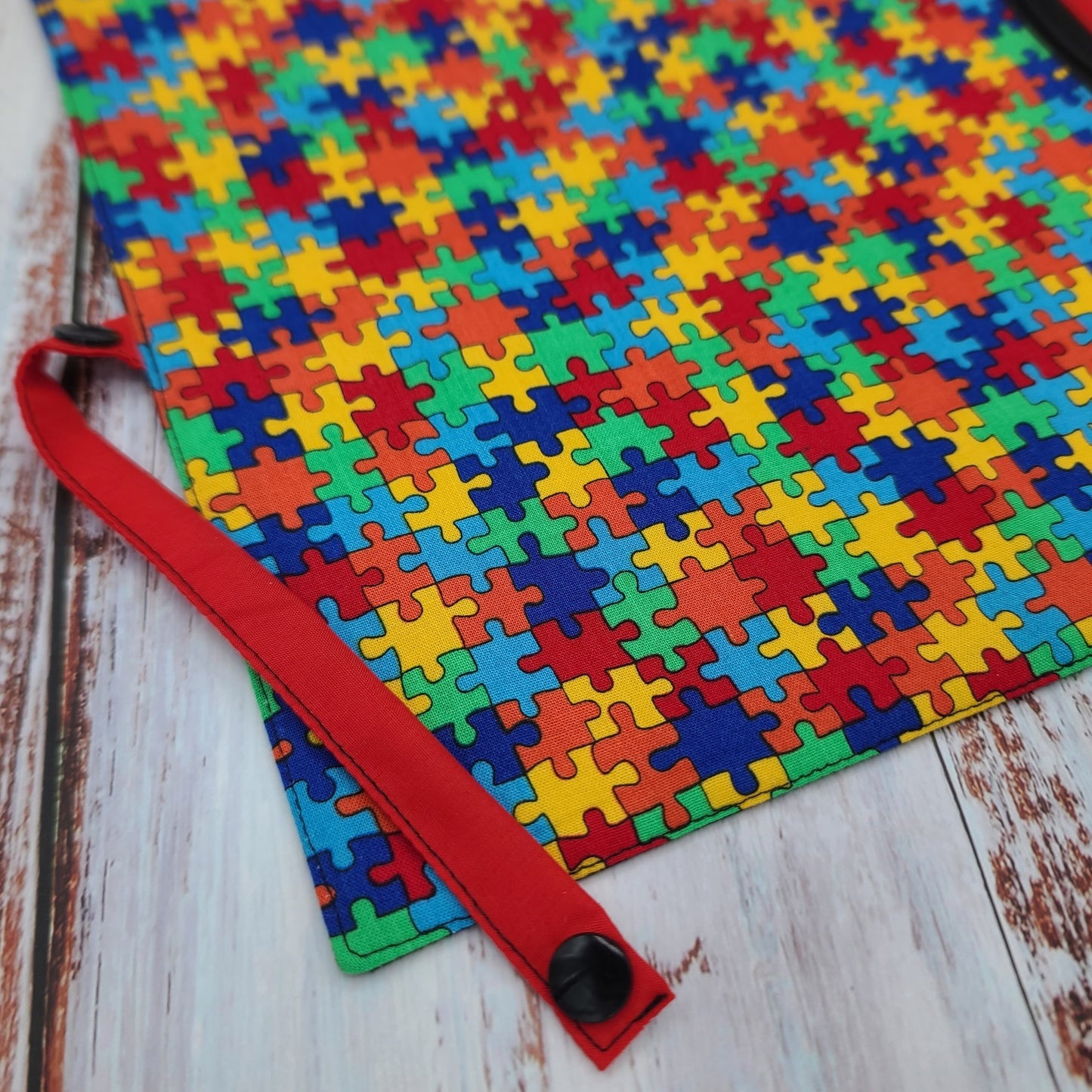 Napperon personnalisé (Couleur d'impression au choix) - Casse-tête - Pochette rouge