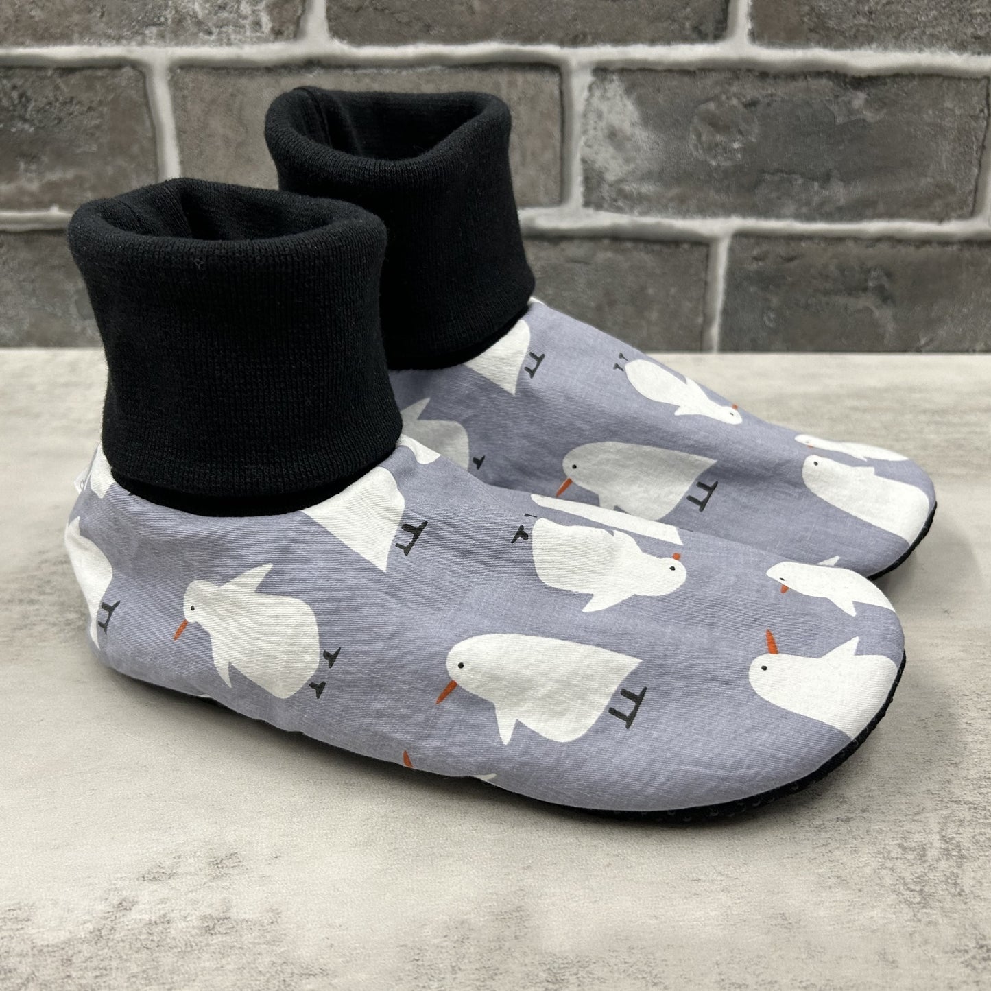 Pantoufles - Adultes - Haut de style "poignet" extensible - Pingouins