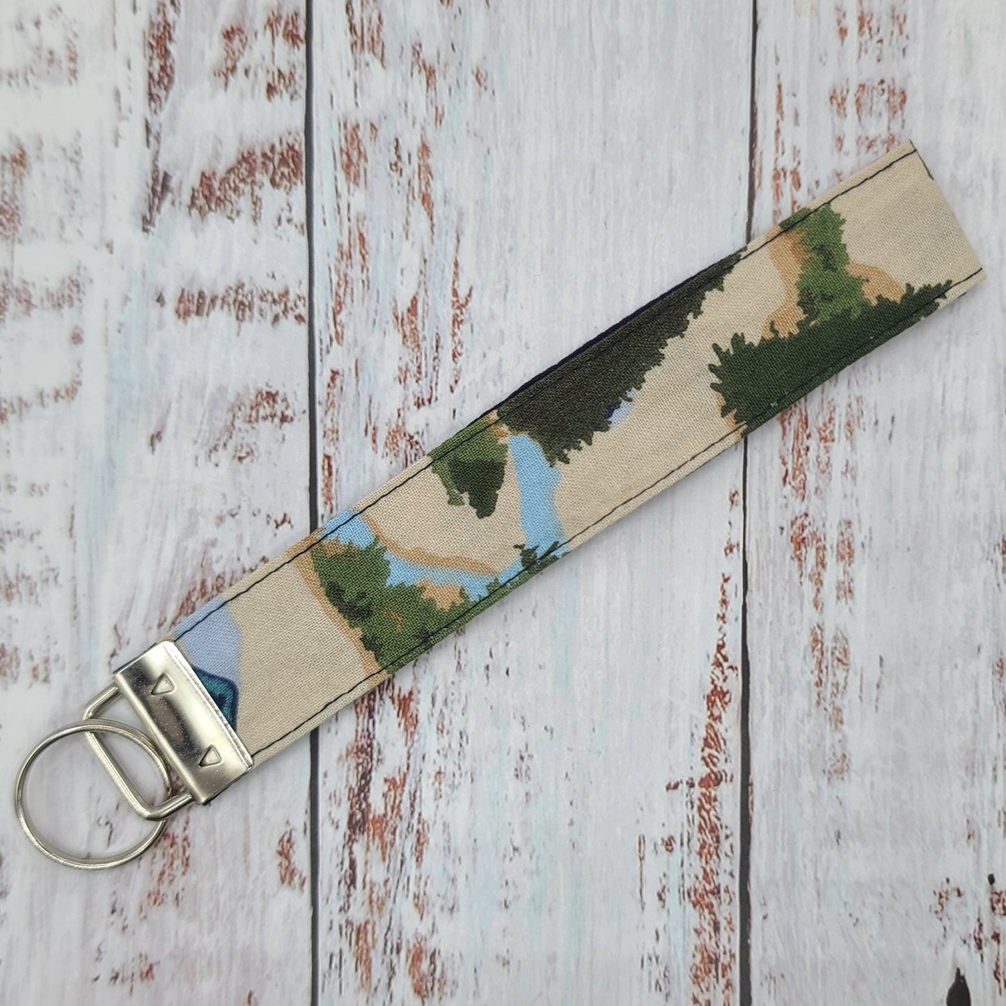 Porte-clé - PERSONNALISÉ - Dragonne - Poignet - Camping & Pêche en nature - Bande marine