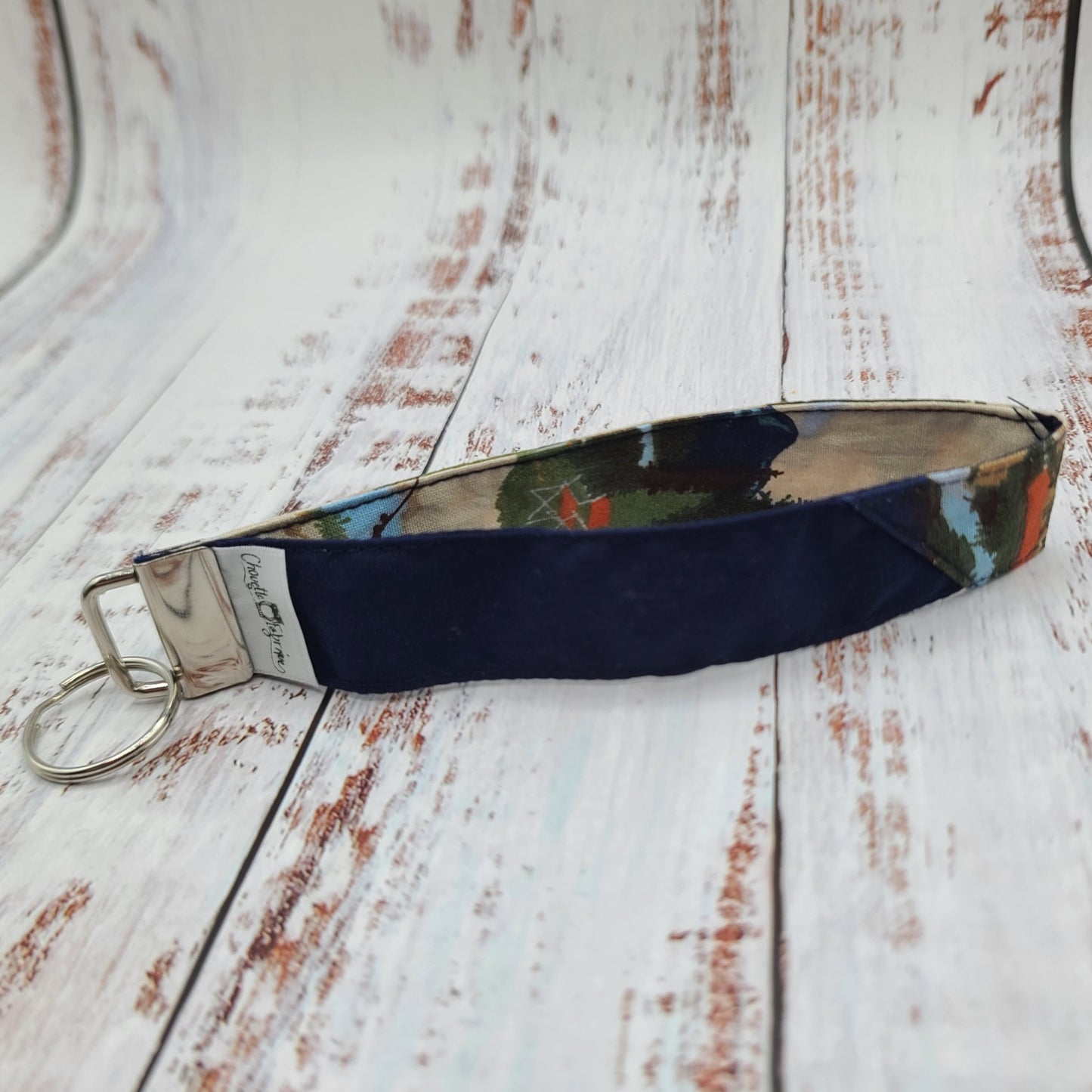 Porte-clé - PERSONNALISÉ - Dragonne - Poignet - Camping & Pêche en nature - Bande marine