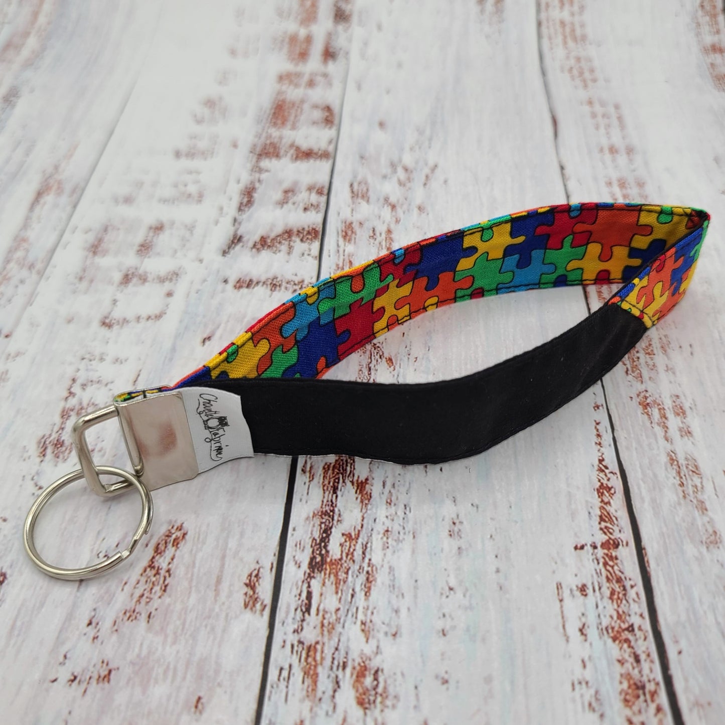 Porte-clé - PERSONNALISÉ - Dragonne - Poignet - Casse-têtes - Bande noire