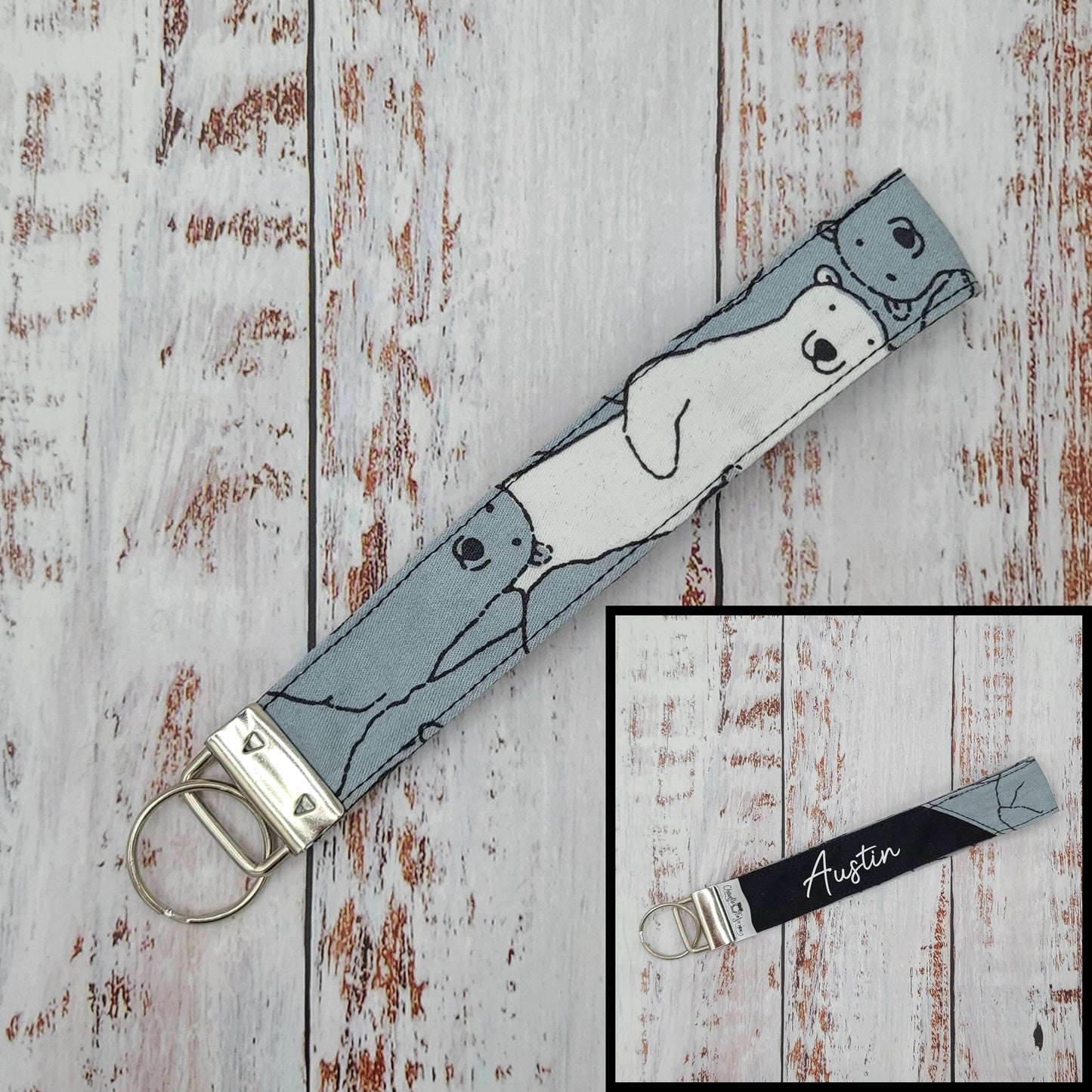 Porte-clé - PERSONNALISÉ - Dragonne - Poignet - Ours