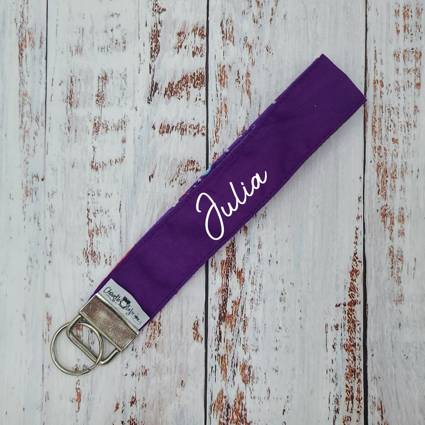 Porte-clé - PERSONNALISÉ - Dragonne - Poignet - Licornes - Violet