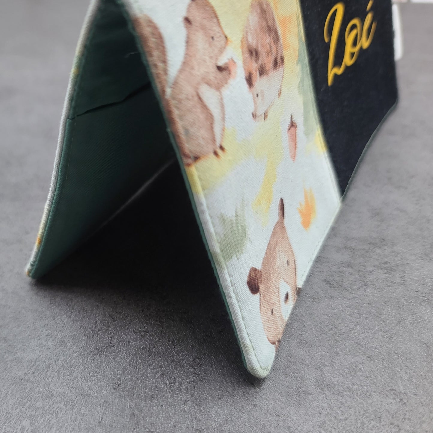 Protège-carnet de santé - Vaccination - Personnalisé - Animaux - Ours, Écureuil & Hérissons