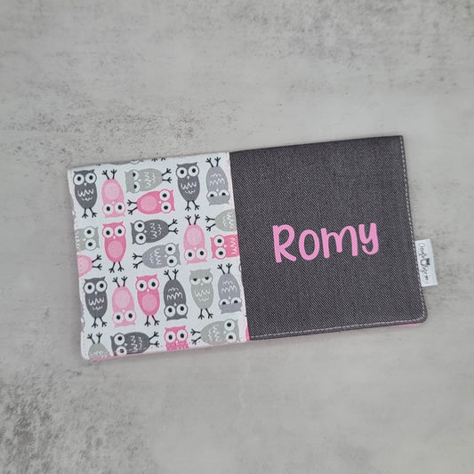 Protège-carnet de santé - Vaccination - Personnalisé - Animaux - Oiseaux - Hiboux