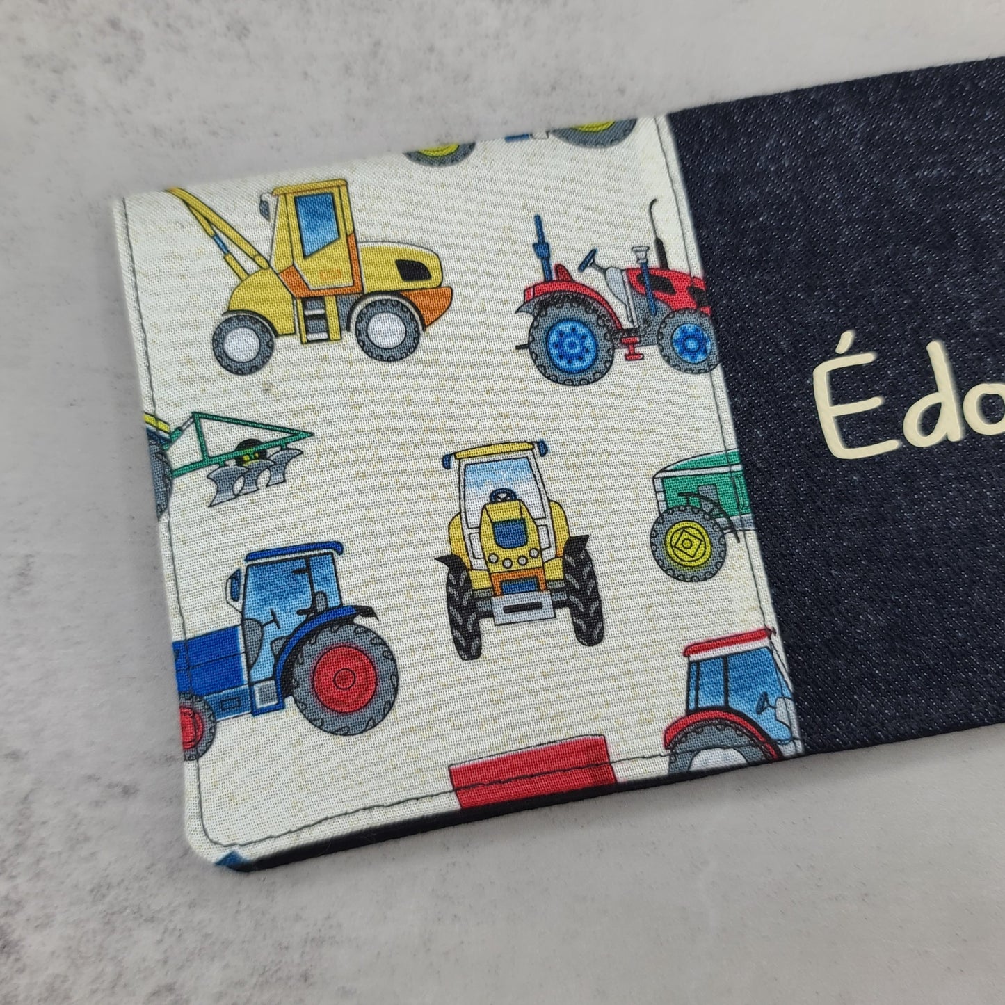 Protège-carnet de santé - Vaccination - Personnalisé - Tracteurs