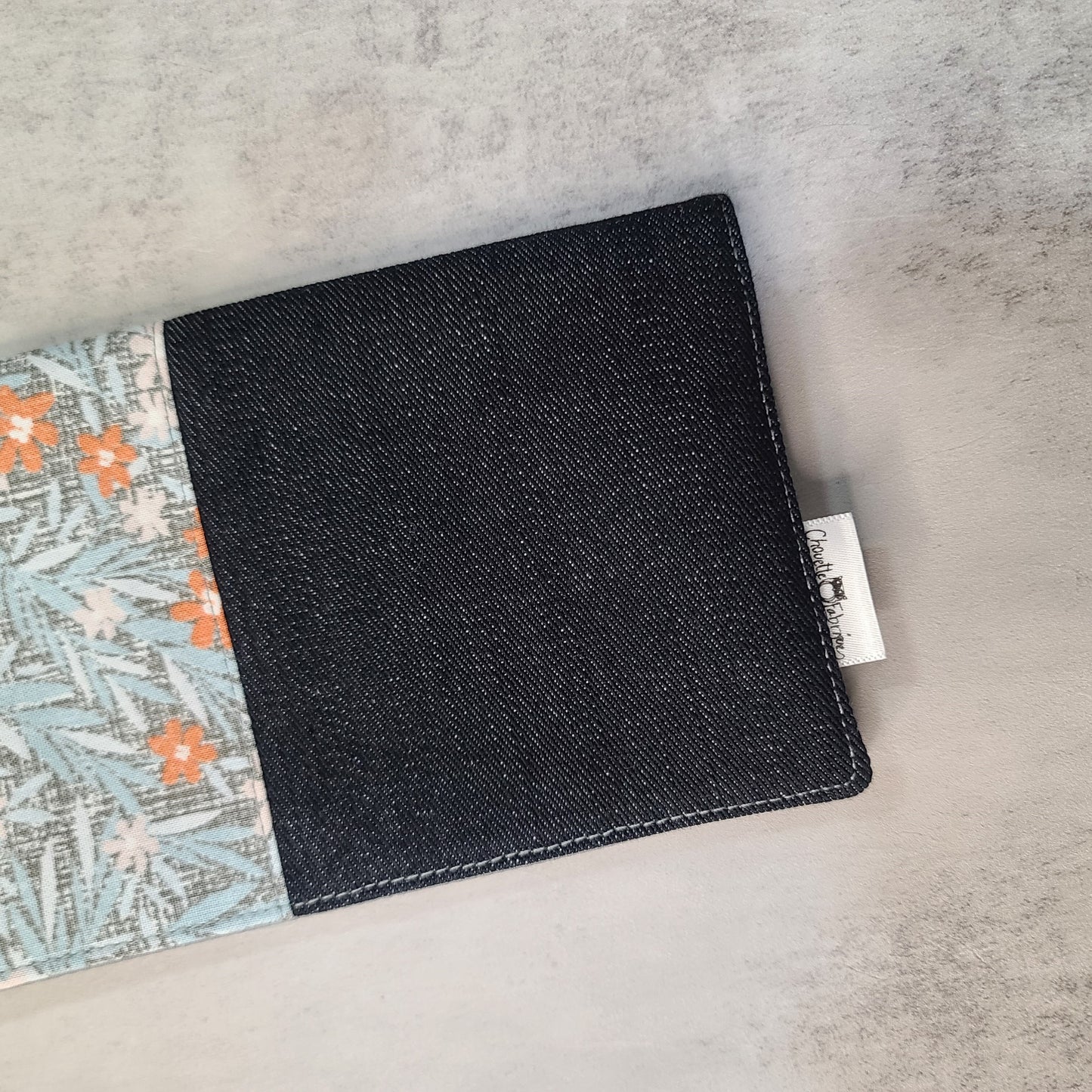 Protège-carnet de santé - Vaccination - Personnalisé - Fleurs - Fleurs Orangées