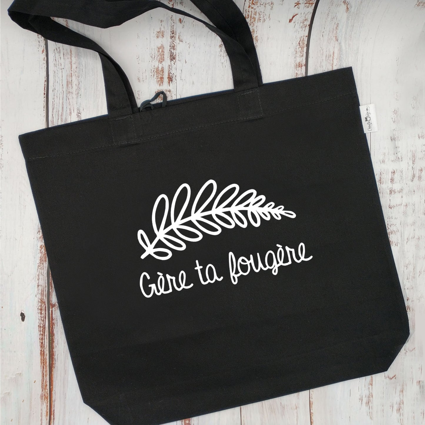 (CHOIX COULEURS) Sac d'épicerie / Sac fourre-tout réutilisable et lavable - Gère ta fougère