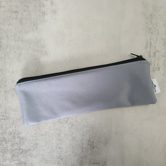 Pochette à ustensiles, brosse à dents, etc. - Sac réutilisable, lavable et imperméable - Grise