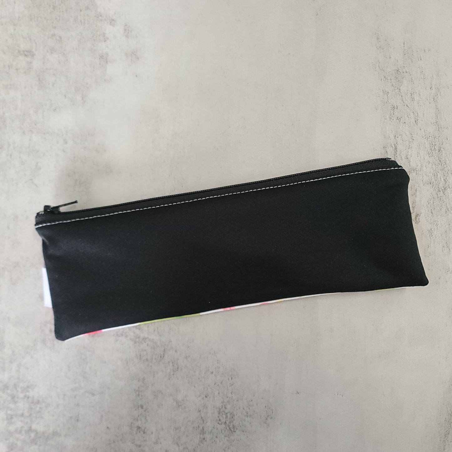 Pochette à ustensiles, brosse à dents, etc. - Sac réutilisable, lavable et imperméable - Flamants roses et feuillages