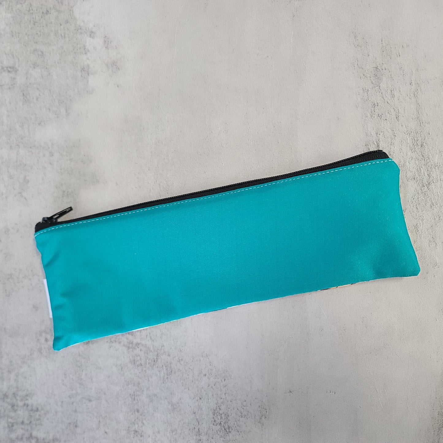 Pochette à ustensiles, brosse à dents, etc. - Sac réutilisable, lavable et imperméable - Fleurs style aquarelle