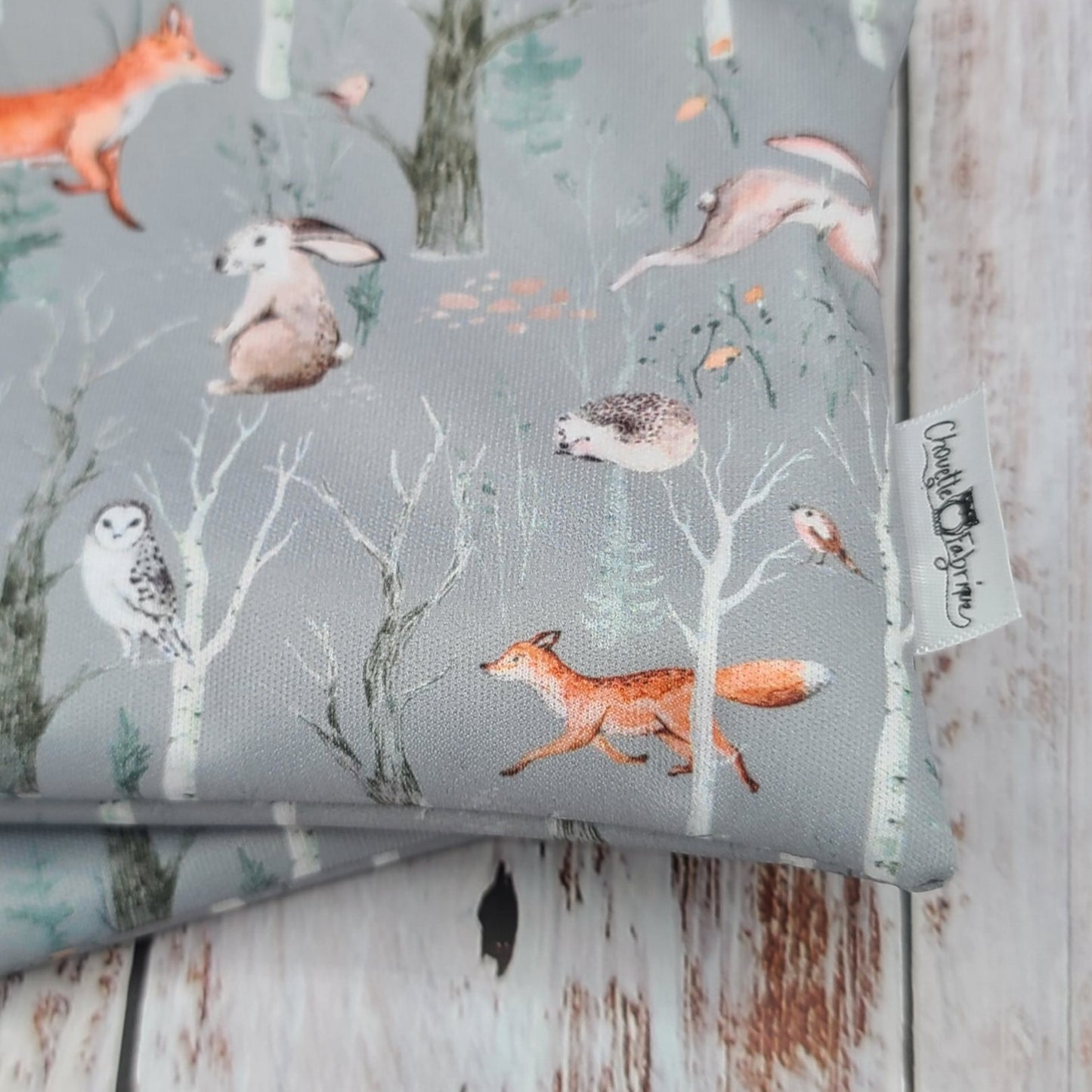 Sac réutilisable pour collation ou sandwich – Animaux - Renards, hérissons, ours, lièvres, hiboux et oiseaux