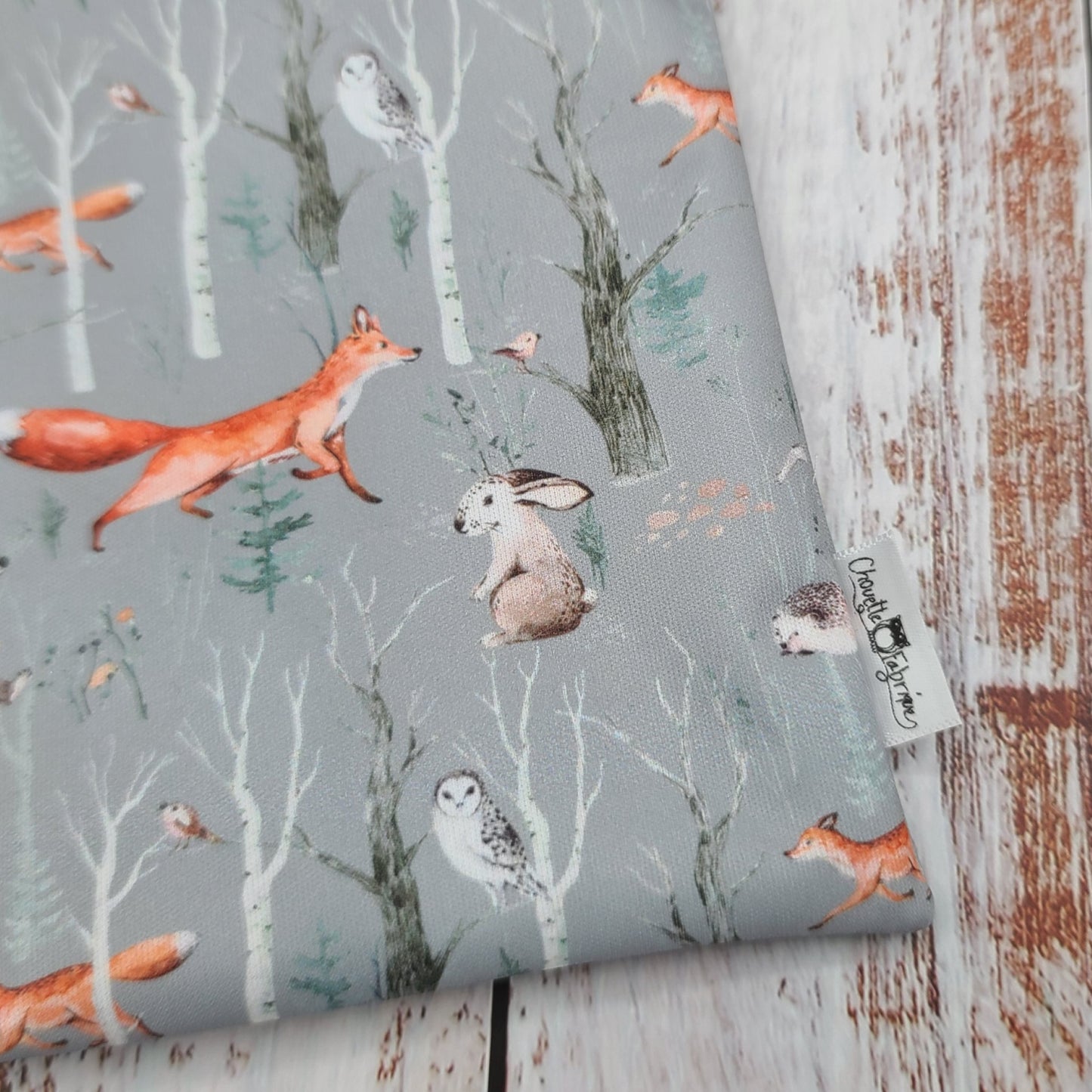 Sac réutilisable pour collation ou sandwich – Animaux - Renards, hérissons, ours, lièvres, hiboux et oiseaux