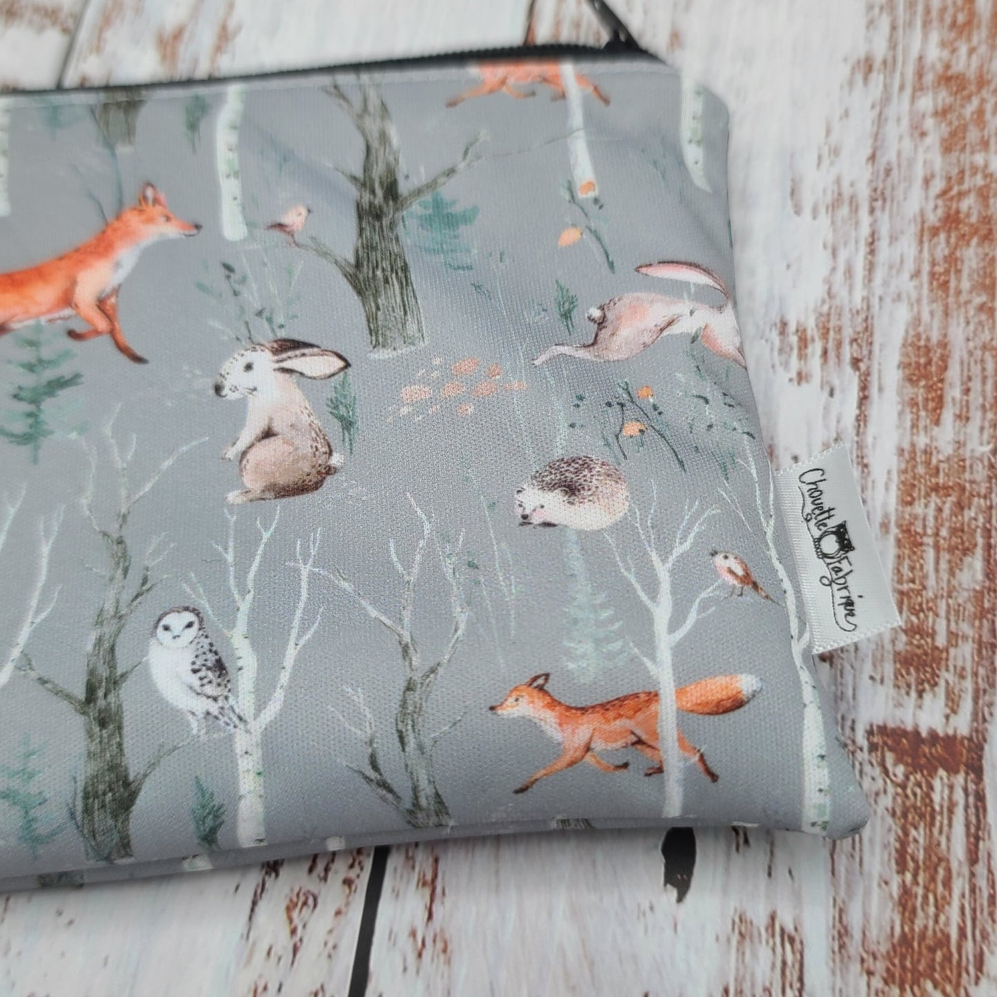 Sac réutilisable pour collation ou sandwich – Animaux - Renards, hérissons, ours, lièvres, hiboux et oiseaux