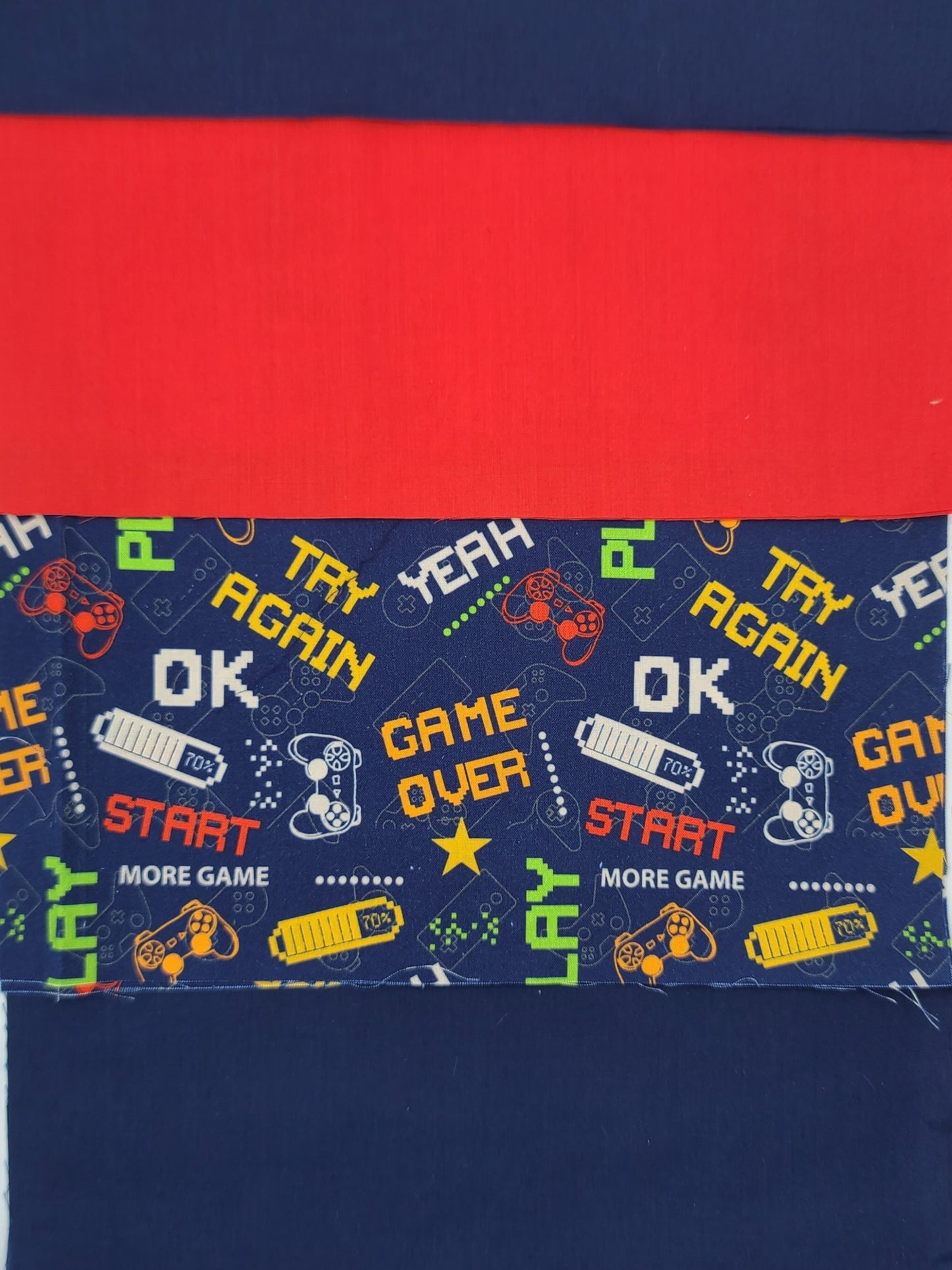 Sac de sport ou à souliers - Personnalisé - Gamer - Jeux vidéos - Game over - Haut rouge