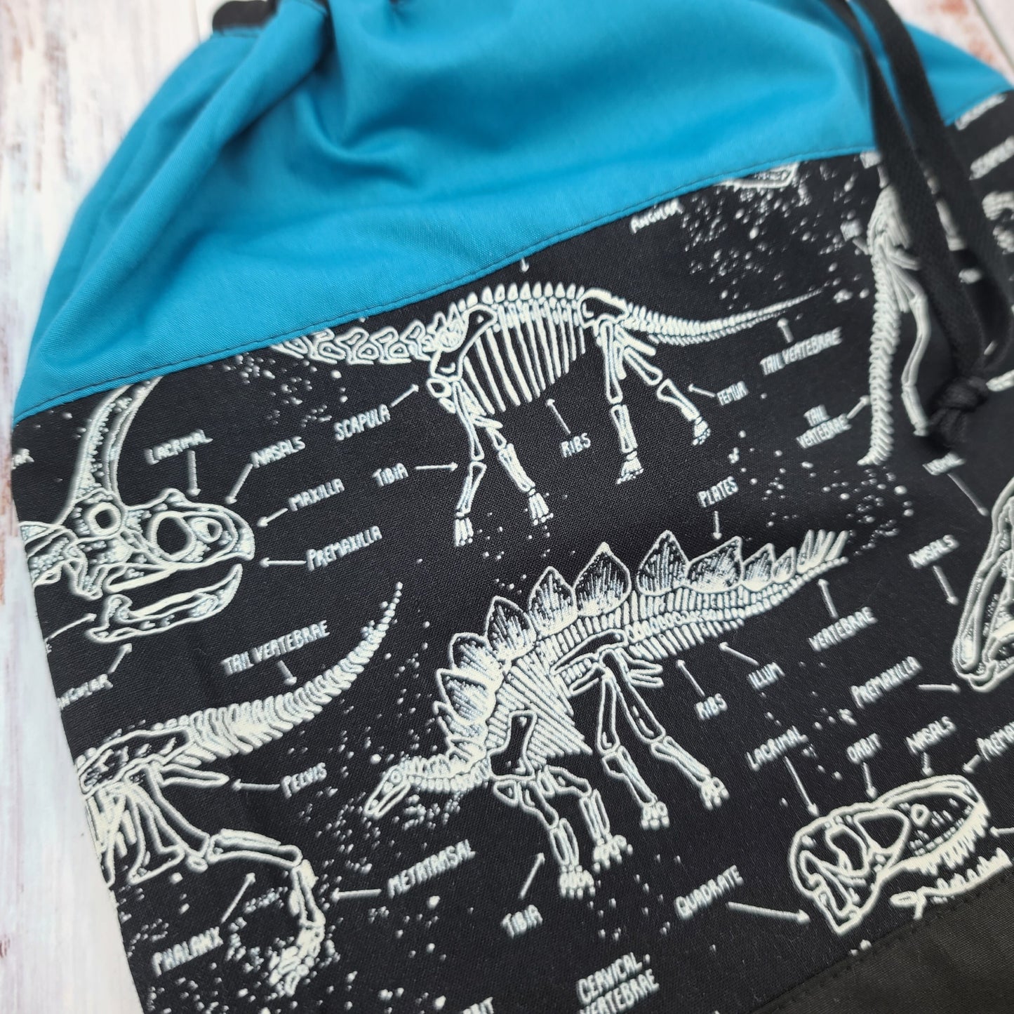 Sac de sport ou à souliers - Personnalisé - Animaux - Fossiles de dinosaures