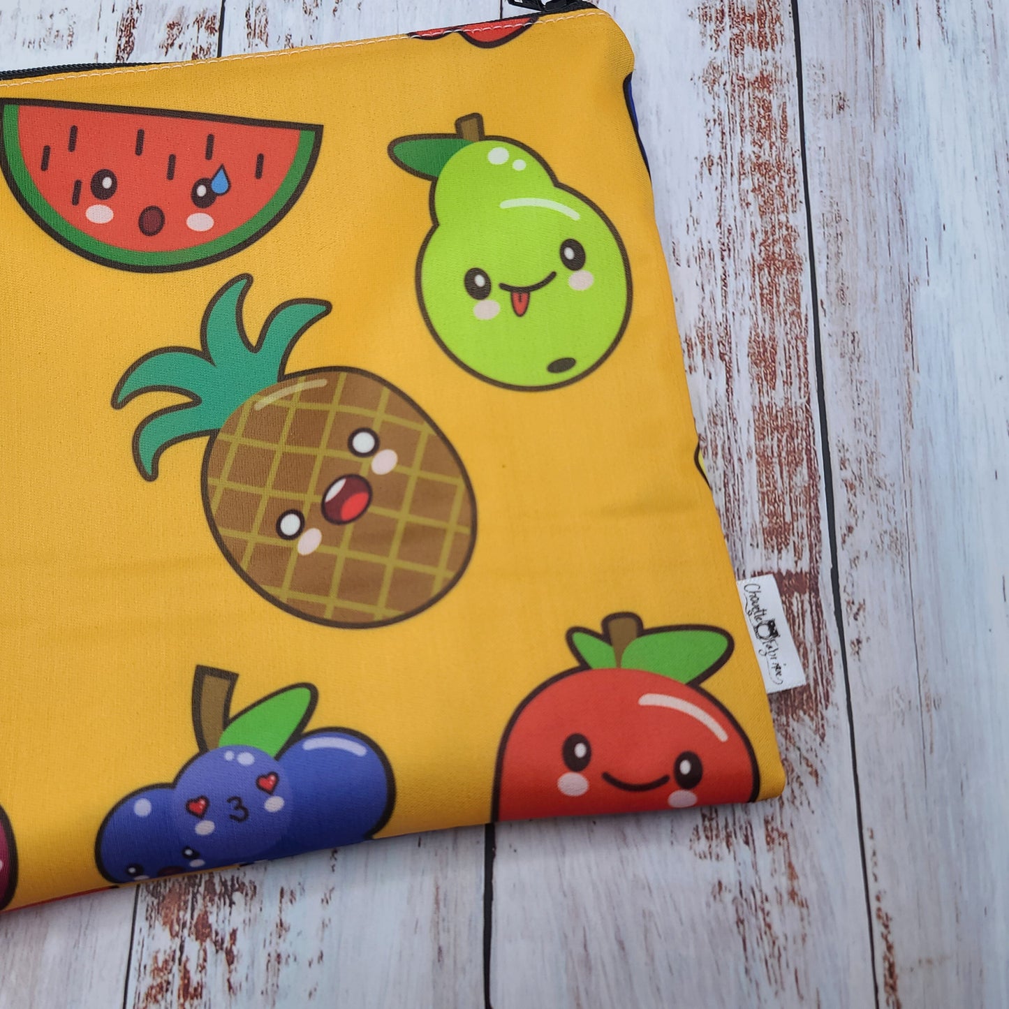 Sac réutilisable pour collation ou sandwich – Fruits drôles