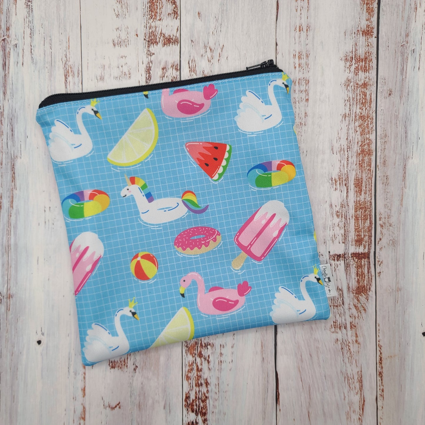 Sac réutilisable pour collation ou sandwich – Beignes, Flamants et Licornes