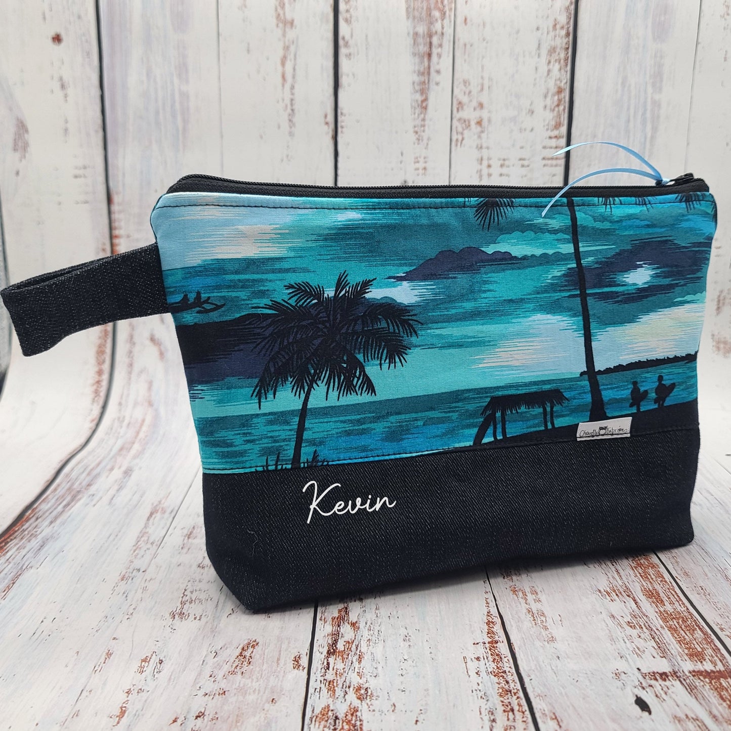 Trousse à cosmétiques - Maquillage - Sac de voyage - Étui à crayons - Surf & Palmiers