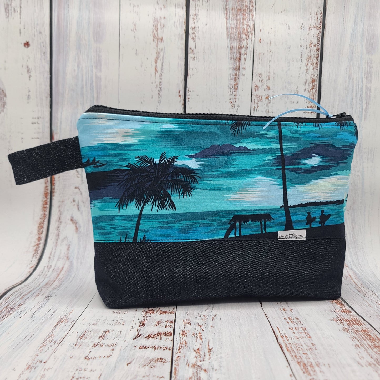 Trousse à cosmétiques - Maquillage - Sac de voyage - Étui à crayons - Surf & Palmiers