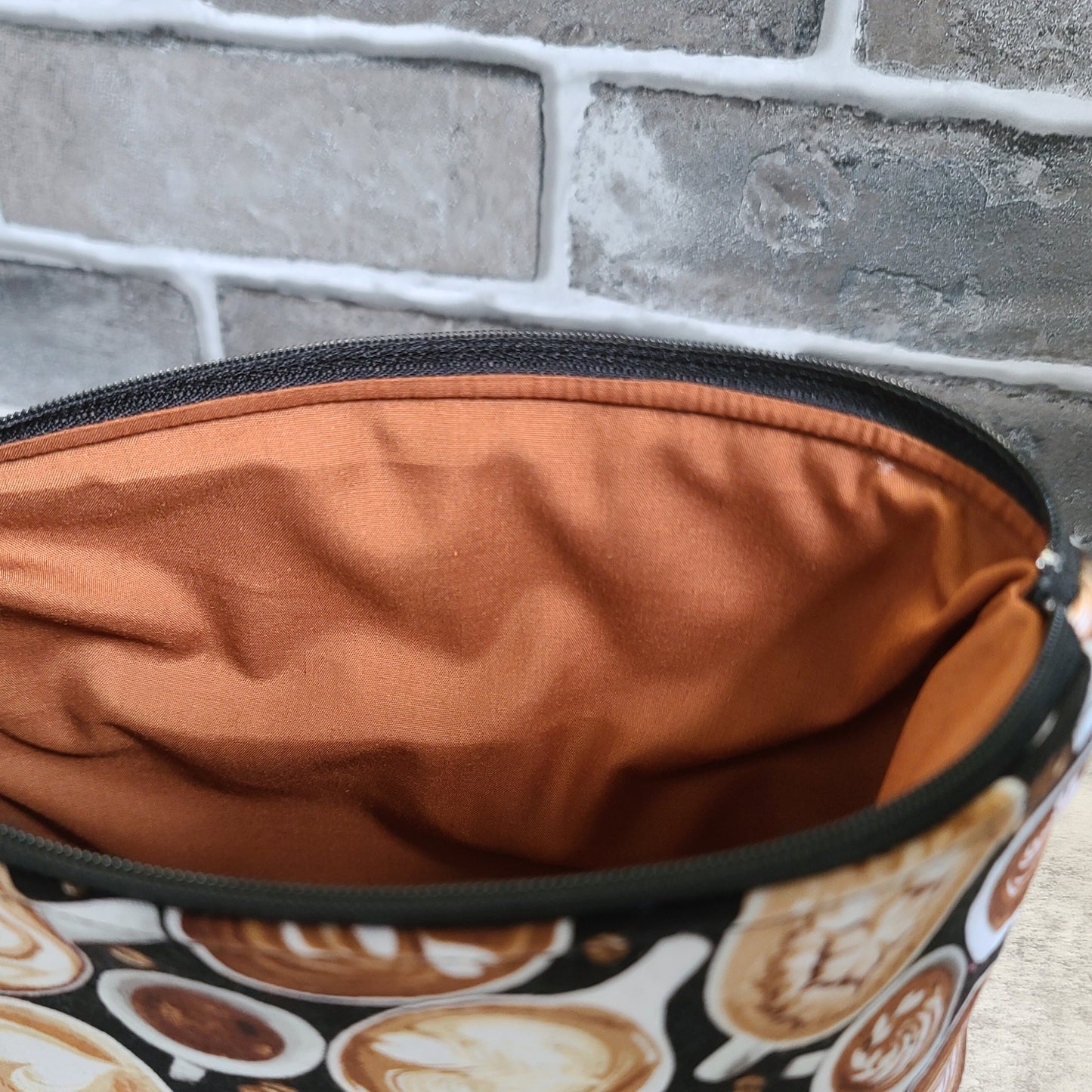 Trousse de voyage - Sac à cosmétiques/maquillage - Étui à crayons - Latte/Café