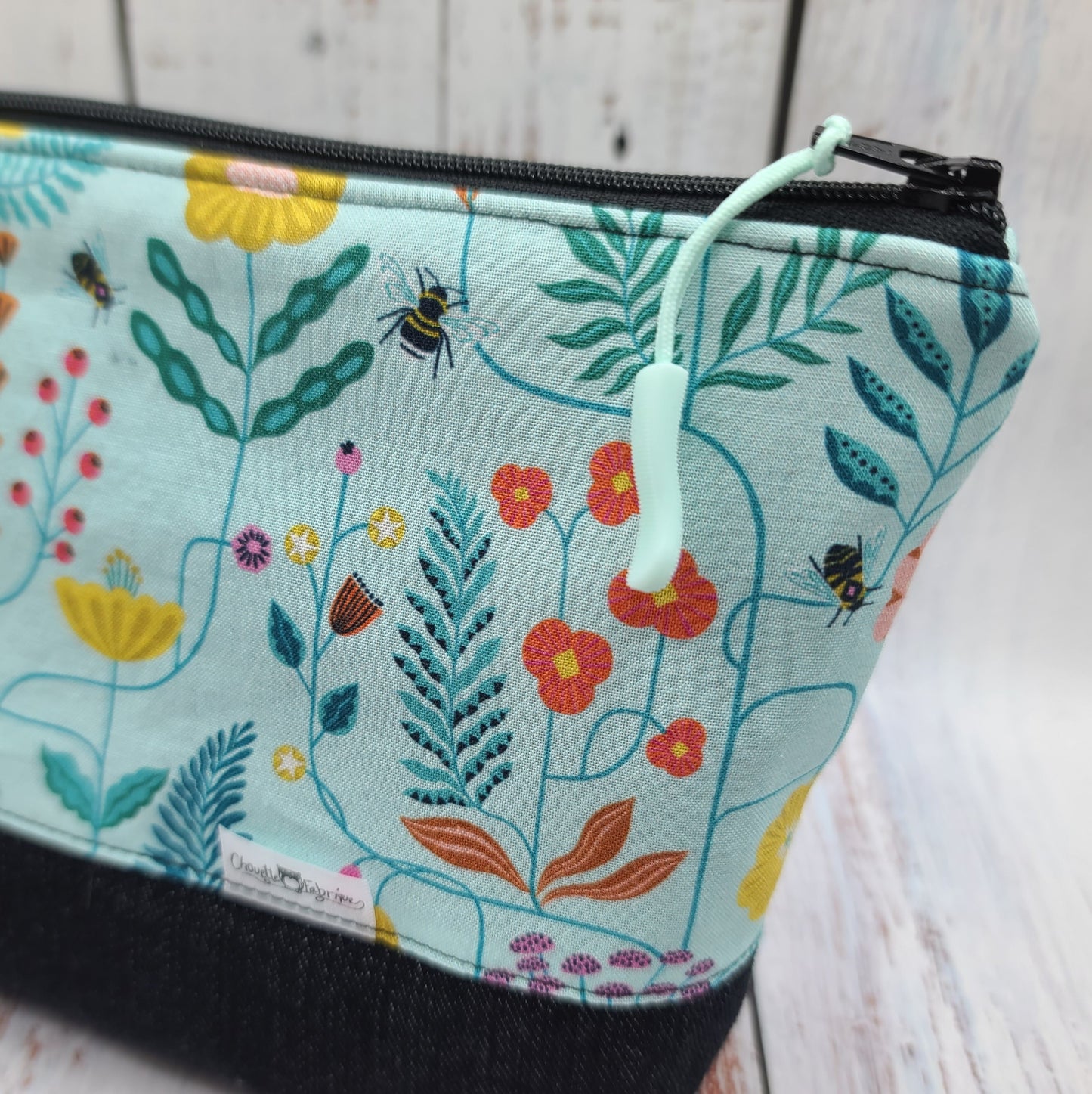 Trousse de voyage - Sac à cosmétiques/maquillage - Étui à crayons - Fleurs sur tiges