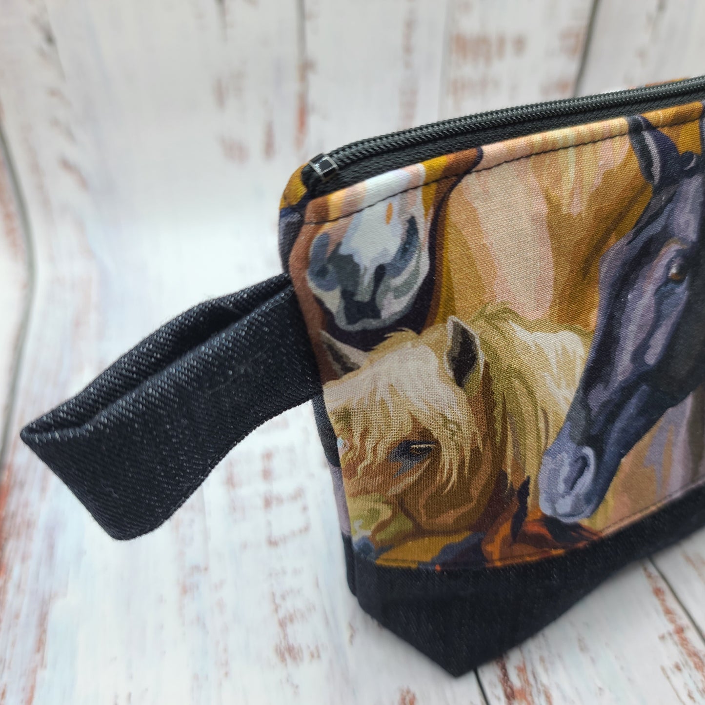Trousse de voyage - Sac à cosmétiques/maquillage - Étui à crayons - Chevaux