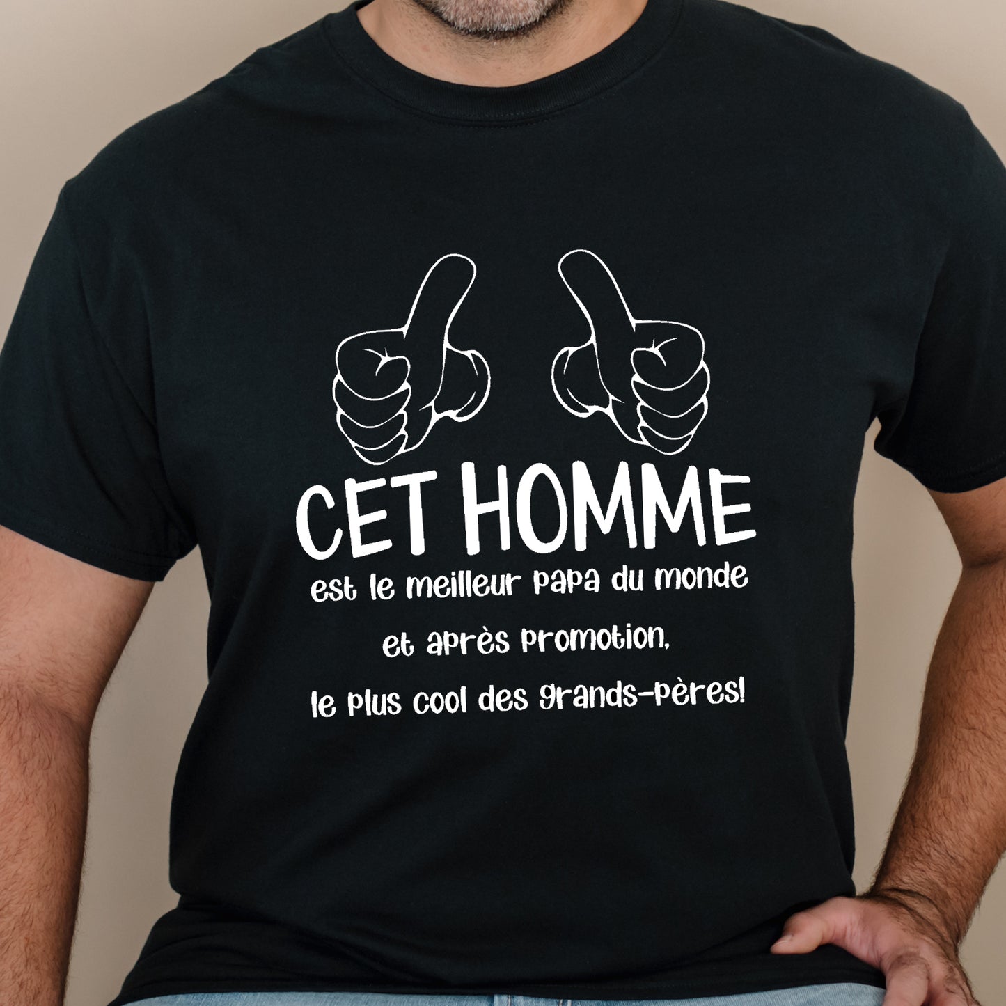 T-shirt HOMME à col rond - Promotion le plus cool des grands-pères