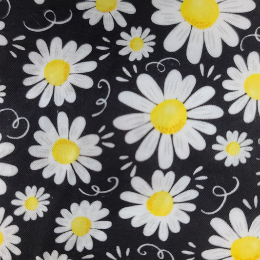 Protège-carnet de santé - Vaccination - Personnalisé - Fleurs - Marguerites