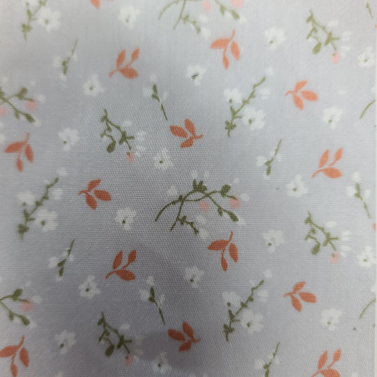 Protège-carnet de santé - Vaccination - Personnalisé - Fleurs - Corail & Olive