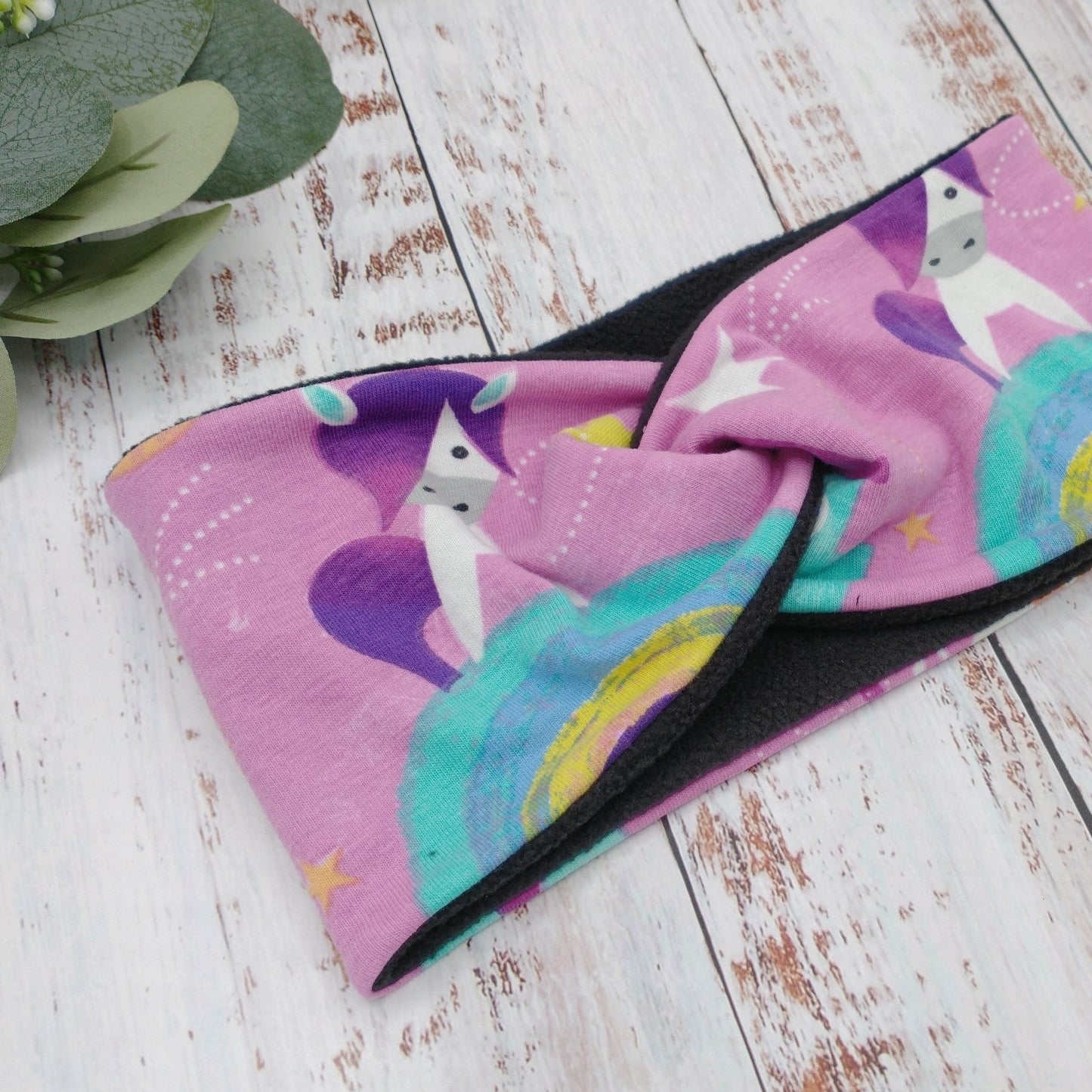 Bandeau (POLAR) - ENFANT - Printemps/Automne/Hiver – Licornes roses
