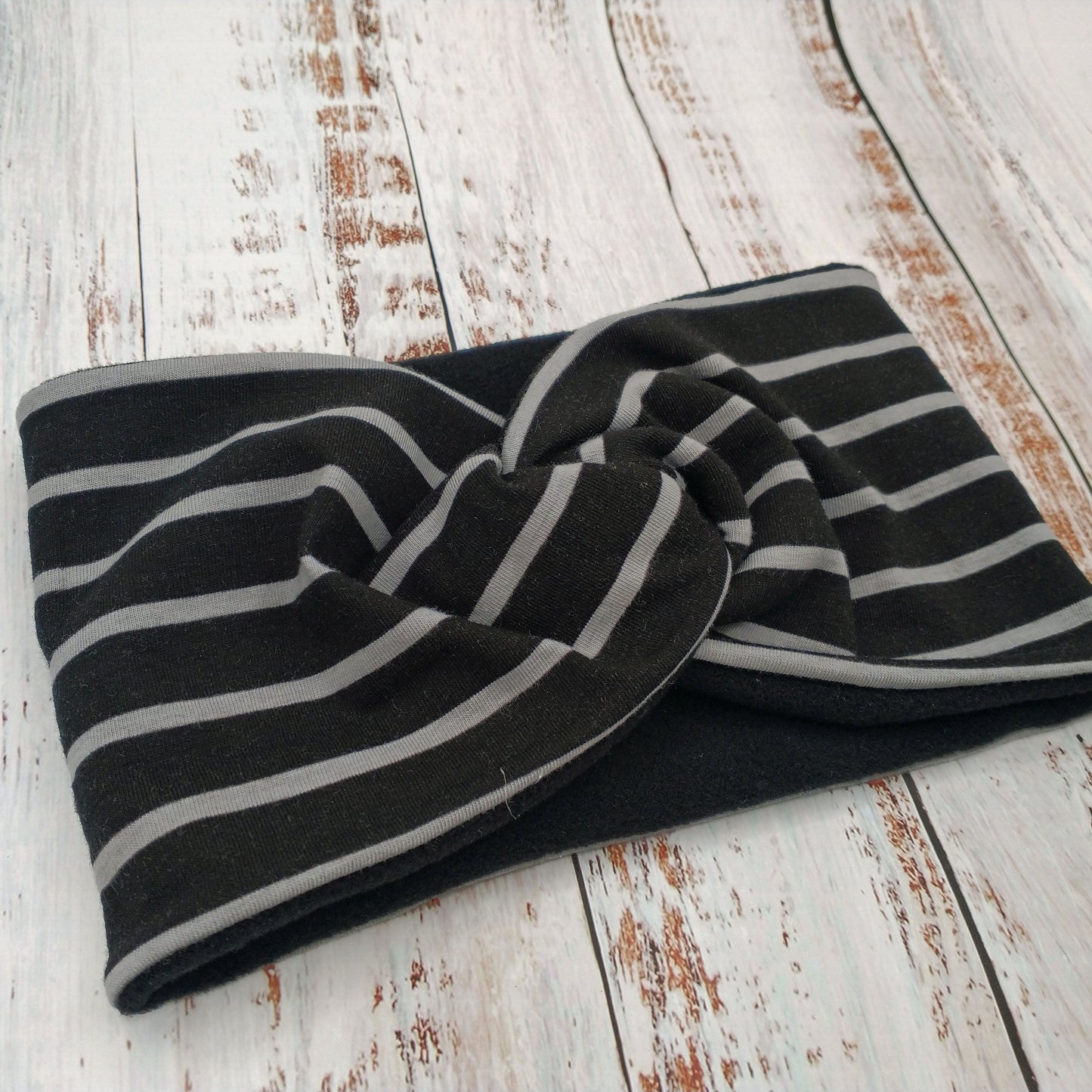 Bandeau (POLAR) - ENFANT - Printemps/Automne/Hiver – Lignes Noires et Grises