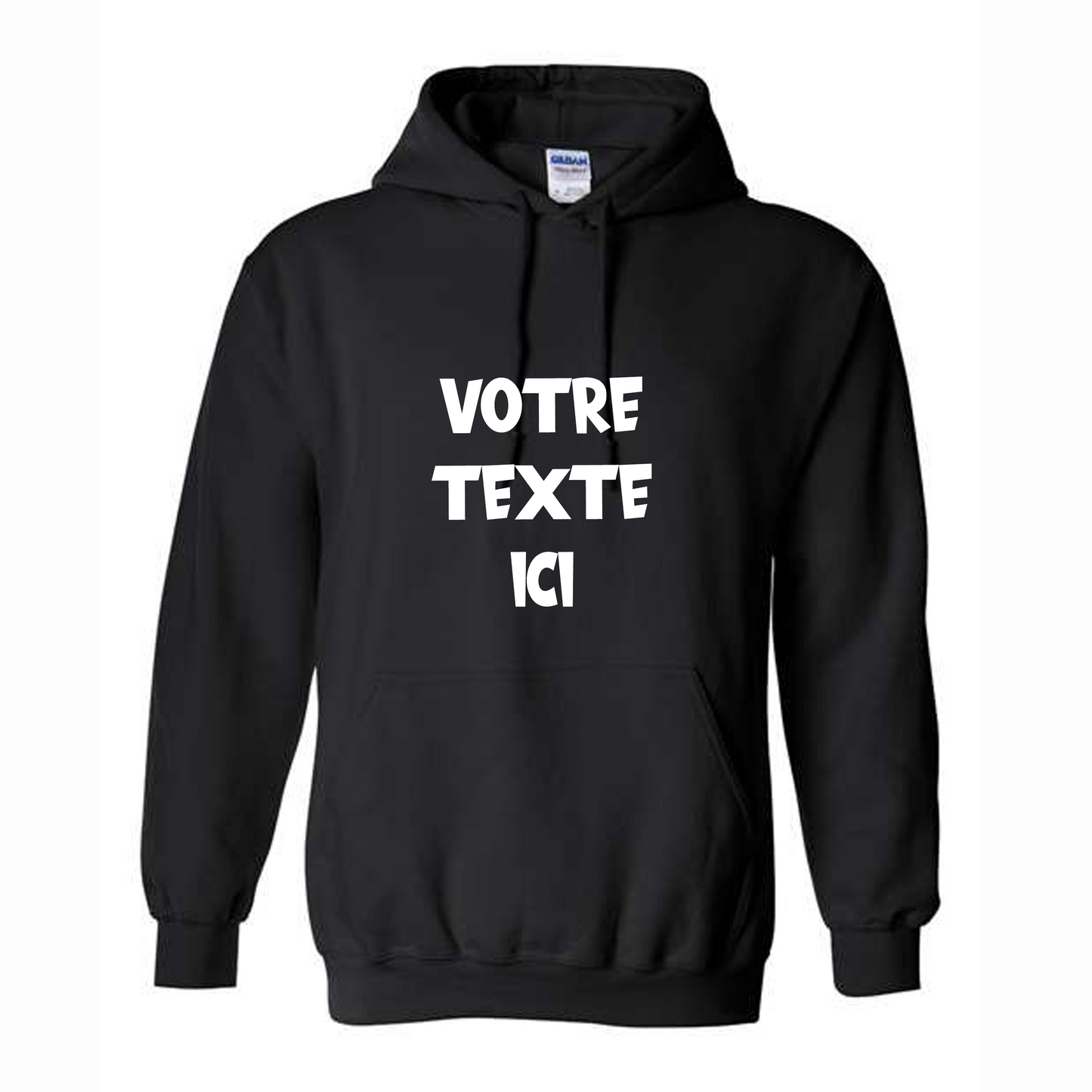 Chandail à capuchon (Coton ouaté) - UNISEXE - Impression personnalisée