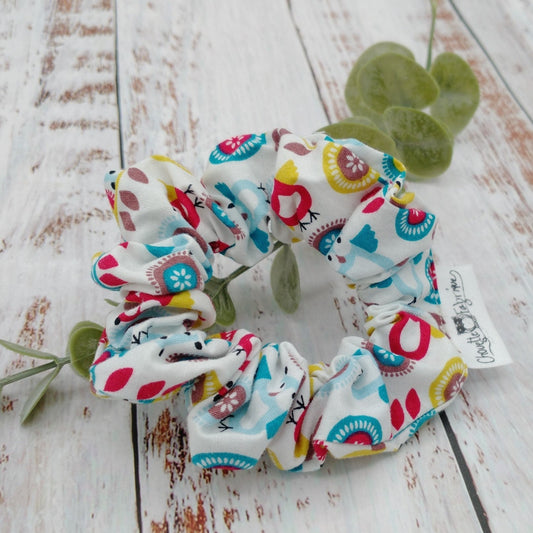 Chouchou - Animaux - Hiboux - Rouge et bleu