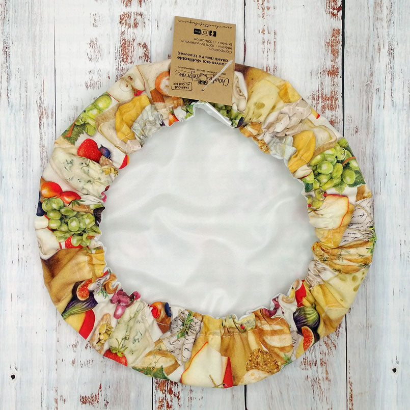 Couvre-Bols (housse) Réutilisables - Collection Fromages