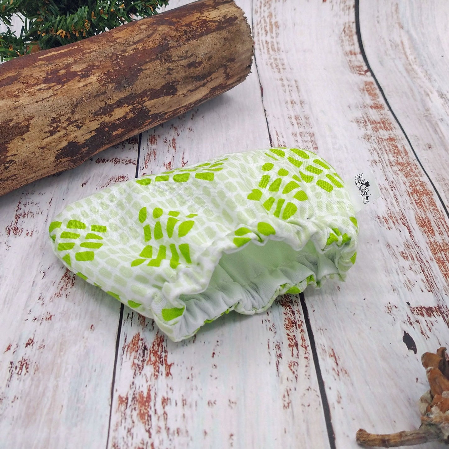 Protège fromage / Couvre fromage Réutilisable - Remplace pellicule de plastique – Collection Blanc et Lime