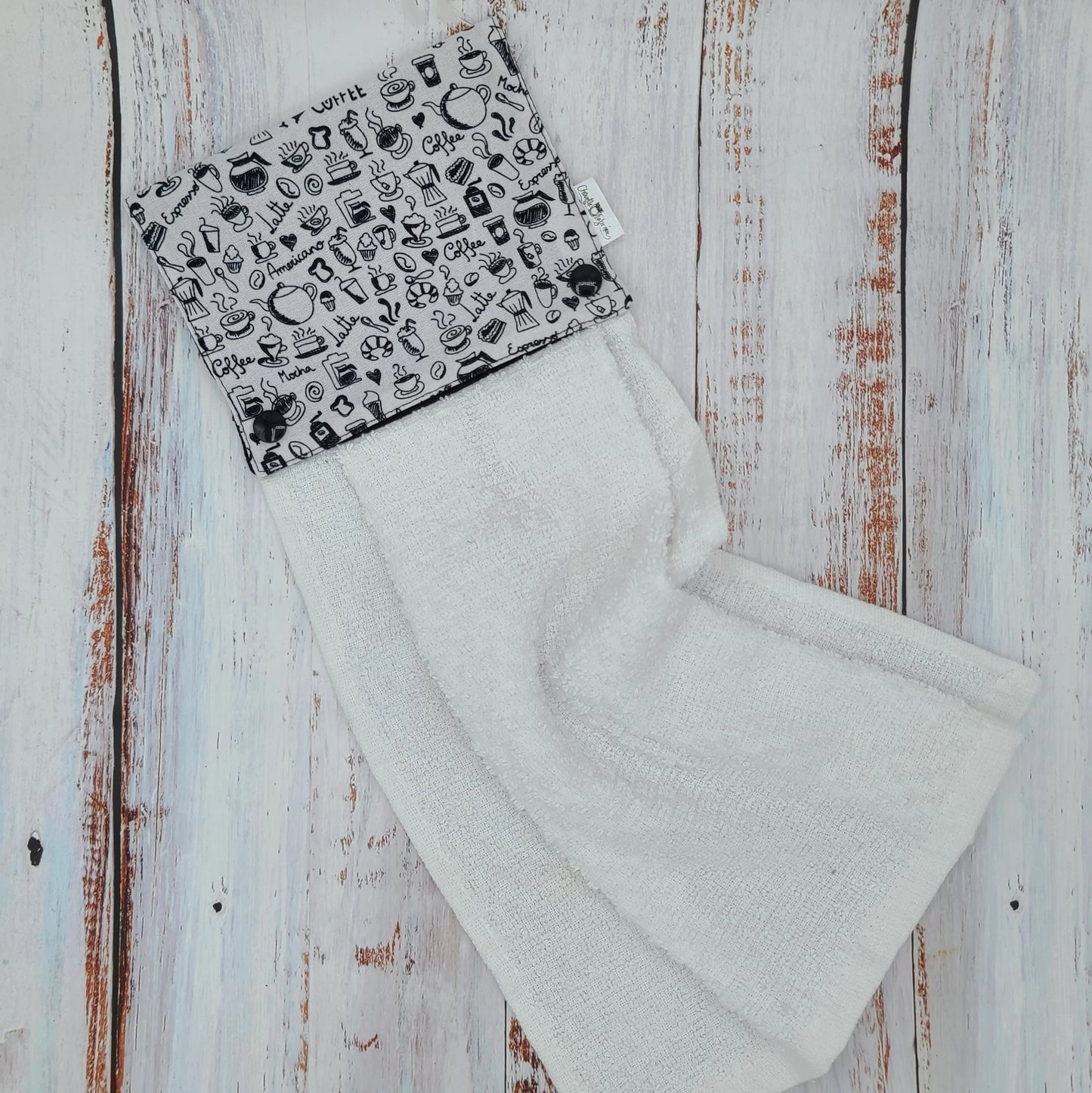 Essuie-mains - Serviette à mains - Cuisine/VR(Camping) - Serviette blanche - Café Latte