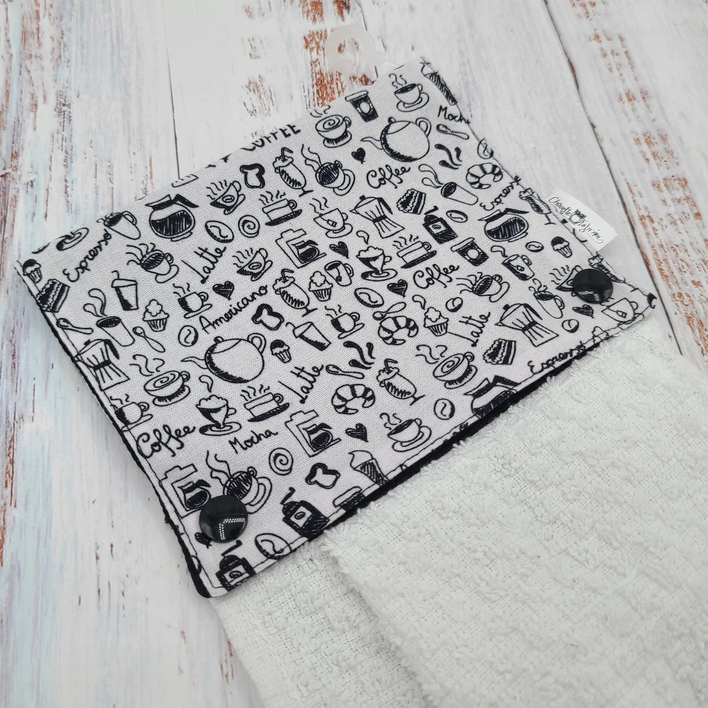 Essuie-mains - Serviette à mains - Cuisine/VR(Camping) - Serviette blanche - Café Latte