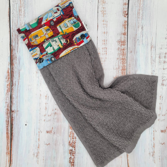 Essuie-mains - Serviette à mains - Cuisine/VR(Camping) - Serviette grise - Roulottes et VR