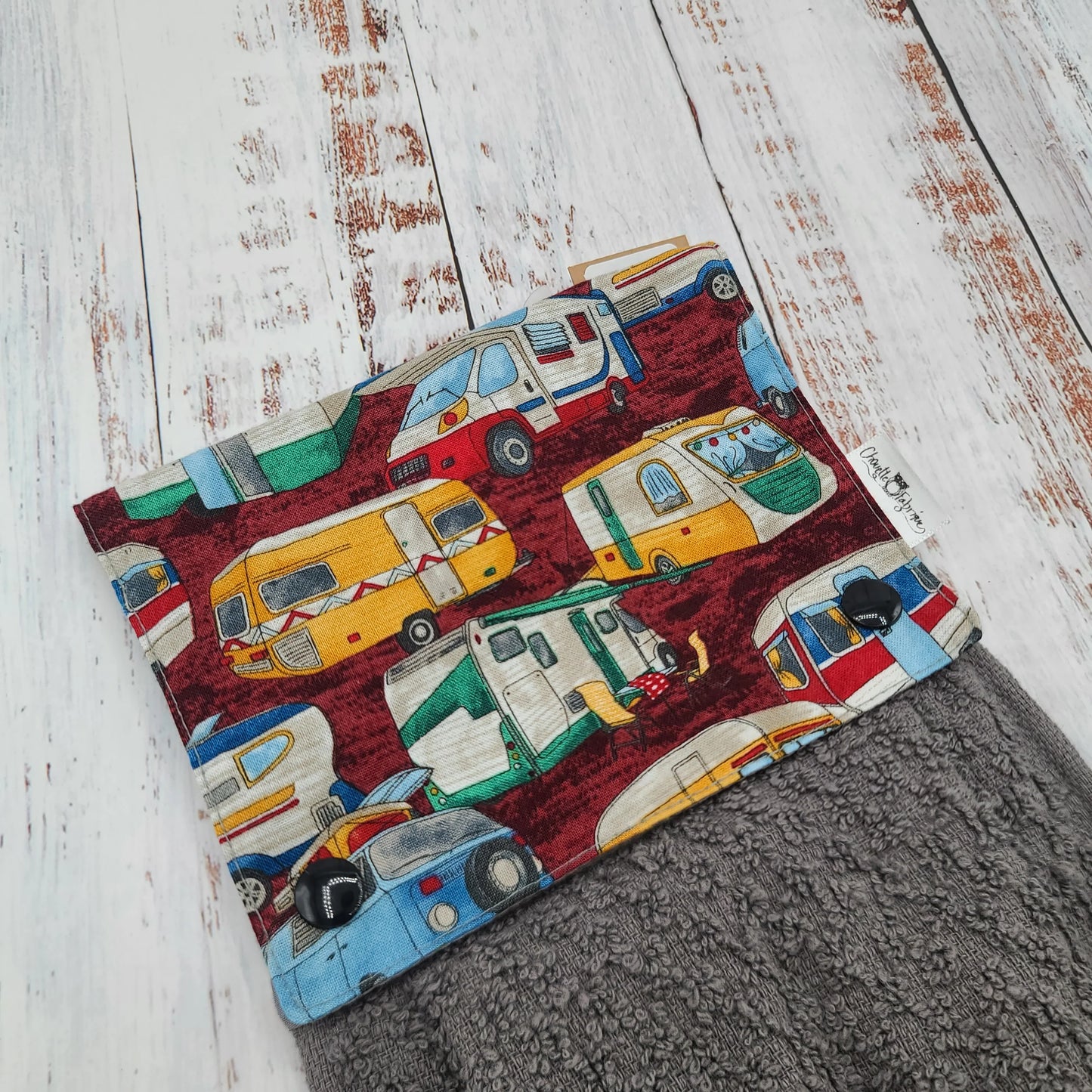 Essuie-mains - Serviette à mains - Cuisine/VR(Camping) - Serviette grise - Roulottes et VR