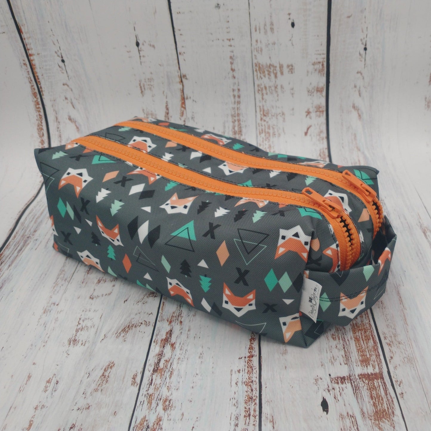 Étuis à crayons personnalisé DOUBLE - XL (Plus long) / Trousse à cosmétiques - Renards
