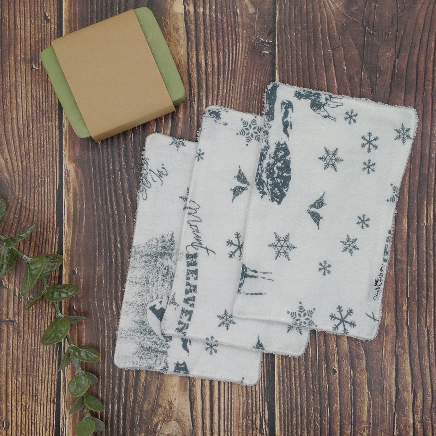 Lingettes démaquillantes - 3/Paquet - Chevreuils/Flocons