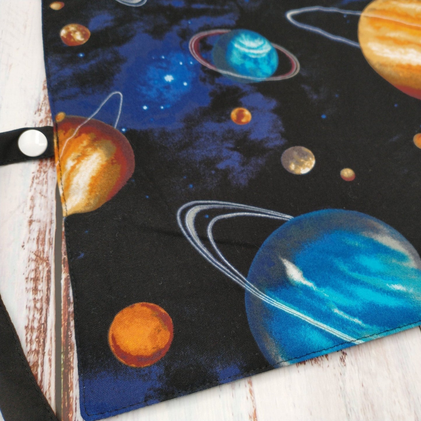Napperon personnalise (Couleur d'impression au choix) - Espace - Pochette noire