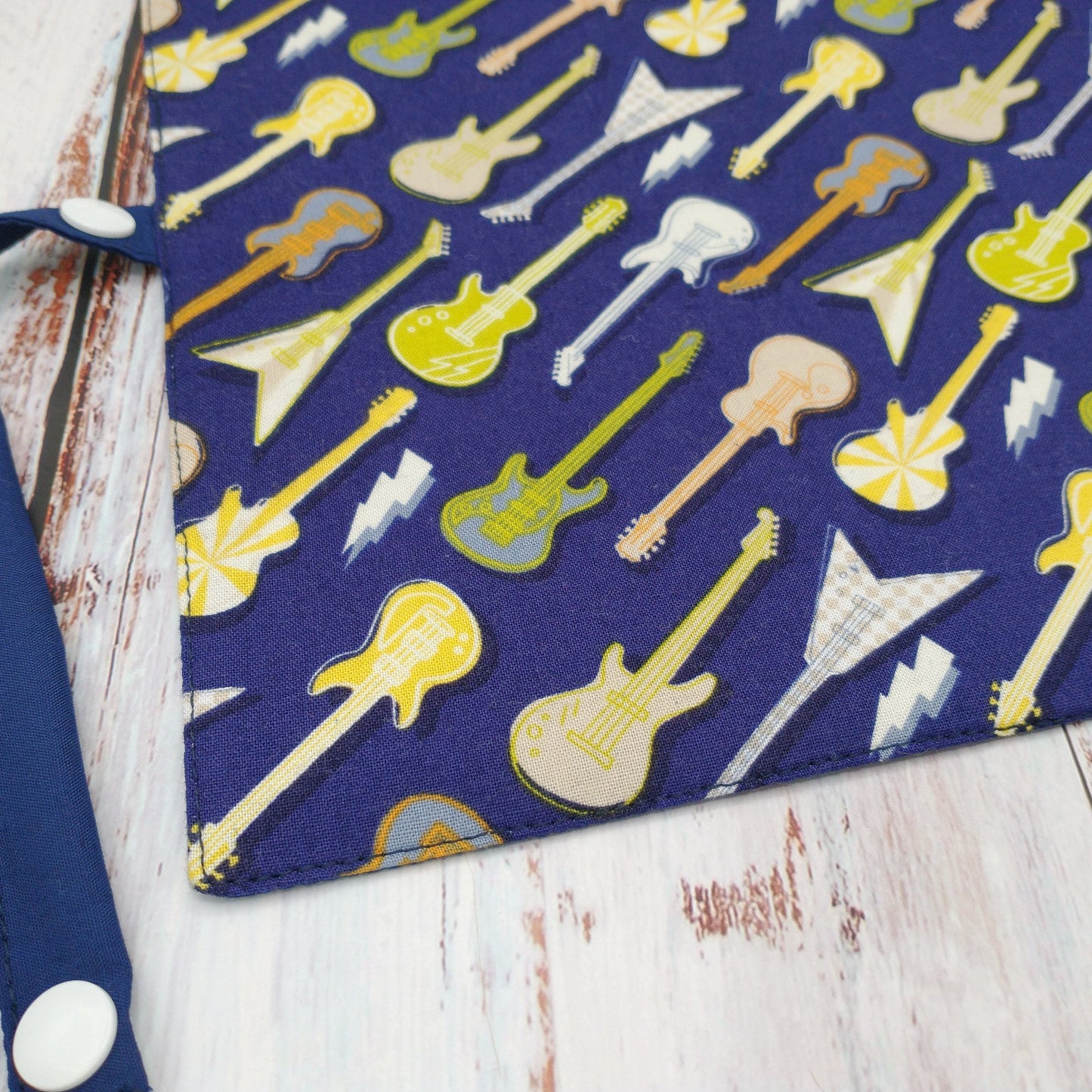 Napperon personnalisé (Couleur d'impression au choix) - Instruments Musique - Guitares - Pochette Marine